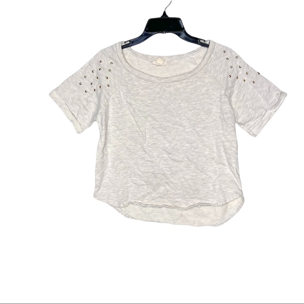 One Clothing Embellished Short Sleeve Sweatshirt